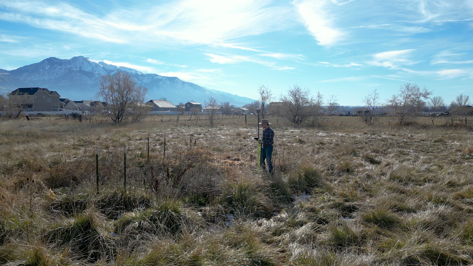 Boundary survey field work