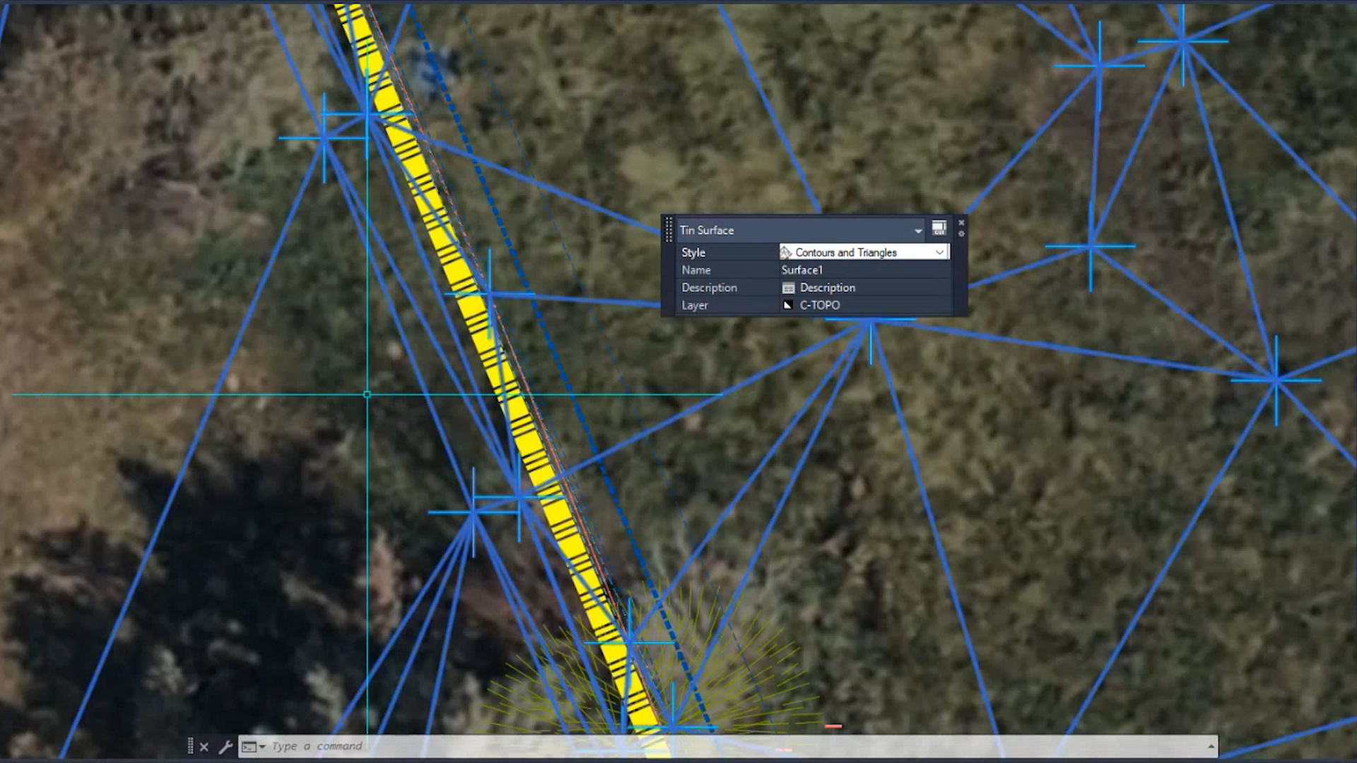 Topographic survey mapping